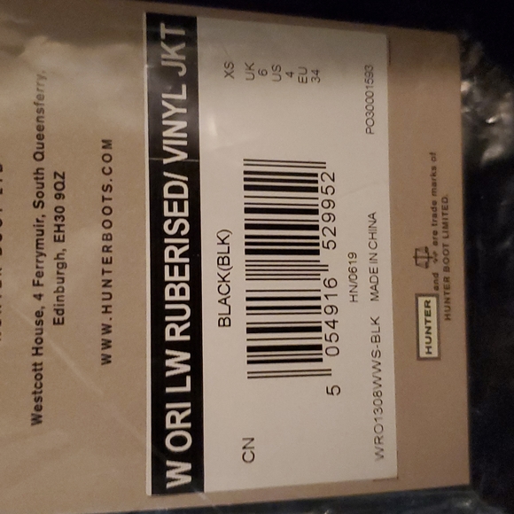 HUNTER XS Raincoat Mens or Womens - Picture 8 of 8